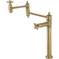 Brass Kitchen Faucets Kingston Brass KS370.AX Restoration 3 Brass