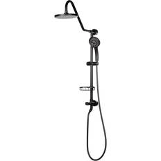 Ceiling Mounted Shower Rail Kits & Handsets Pulse ShowerSpas 1011-MB-1.8GPM Kauai III Black