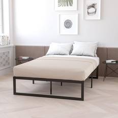 Twin box spring size Flash Furniture 14 Inch Metal Platform Bed Frame with Pocket Spring Mattress Box Box Spring