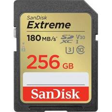 SanDisk Extreme 256 GB Class 3/UHS-I (U3) SDXC 180 MB/s Read 130 MB/s Write SDSDXVV-256G-ANCIN