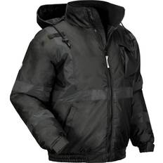 Work Clothes Ergodyne GloWear 8377EV Thermal-Enhanced Visibility Quilted Bomber Jacket, X-Large, Black