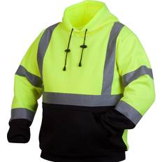 XXL Eye Protections RSSH3210L Lime/Black Safety Pull Over Hooded Sweatshirt