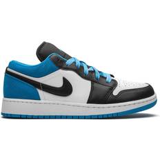 Nike Air Jordan 1 Low SE GS - Black/Black/Laser Blue/White