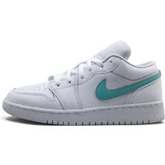 Jordan White Trainers Jordan 1 Low GS - White Neon