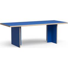 Blauw Eettafels HKliving Eettafel Rechthoek Blauw 220 cm