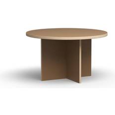 HKliving Dining Table Round 130 cm Brown Spisebord 110cm