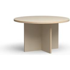 Round table dining HKliving round ø130cm cream Dining Table