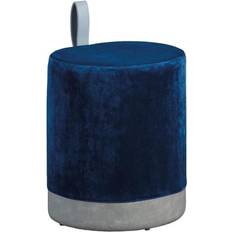 Bleu Tabourets Inter Link En Velours OSANE Bleu Tabouret