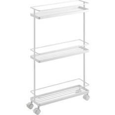 Roulettes Tables à roulettes Yamazaki Slim Kitchen Storage Cart White L38 cm Table à roulettes