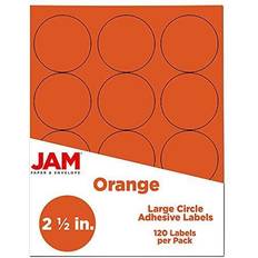 Orange Labels Jam Paper Circle Label Sticker Seals