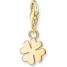 Thomas Sabo Guld Berlocker & Hängen Thomas Sabo Gold Plated Four Leaf Clover Charm