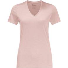 Jack Wolfskin Crosstrail T Dam Kortärmad T-shirt - Rökig Rosa