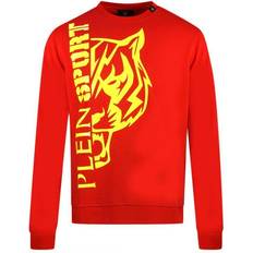 Philipp Plein Men Jumpers Philipp Plein Sport Large Tiger Logo Jumper - Red
