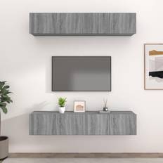 vidaXL Grey sonoma, 80 TV Bench