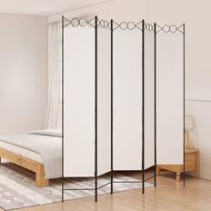 White Room Dividers vidaXL White, 200 6-Panel Privacy Screen Room Divider