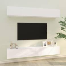 vidaXL White, 100 TV Bench