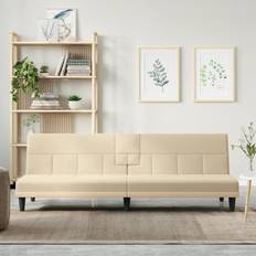 VidaXL Vita Soffor vidaXL mugghållare gräddvit Soffa 3-sits