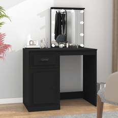 Svarte Sminkebord vidaXL with Engineered Dressing Table