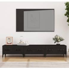 Furniture vidaXL Cabinet Brown Oak Engineered Wood HiFi TV Bench