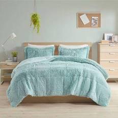 Intelligent Design Leena Shaggy Bedspread Black, Pink, Blue, Gray, Beige (228.6x228.6cm)
