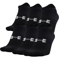 Under Armour Training Cotton No Show 6-Pack Socks Unisex - Black/Steel