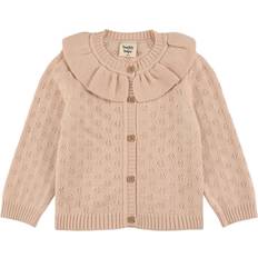 Nailon Neuletakit Buddy & Hope Knit Cardigan with Frill Collar - Pearl Pink