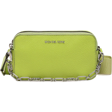 Michael kors camera bag Michael Kors Jet Set Small Pebbled Double-Zip Camera Bag - Brt Limeade