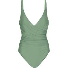 Dame - Nylon Badetøj Cartel Copenhagen Medewi Draped Onepiece - Army