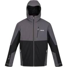 Men - XXS Rain Clothes Regatta Men's Wentwood VII Waterproof Jacket - Dark Grey Black