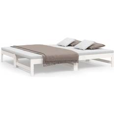 Madera Sofás vidaXL Cama Extraíble Madera Maciza De Pino 2x(75x190) cm Sofá