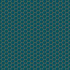 Contour Hexagon Lattice Teal (112651)