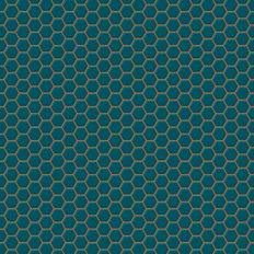 Hexagon Lattice Teal (112651)