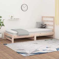 Pino Sofás vidaXL Cama Extraíble Sin Colchón 2x(90x190) cm Madera Maciza De Pino Sofá