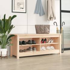 VidaXL Bruna Hallmöbler & Tillbehör vidaXL 110x38x45,5 massiv furu Skoställ