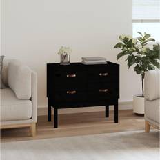 Black Console Tables vidaXL Konsolenschrank Schwarz 90 x 40 x 78 cm Ablagetisch