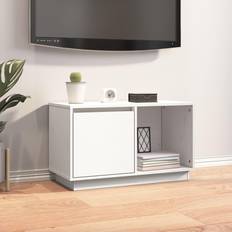 White TV Benches sale vidaXL white Solid Wood Pine TV Bench