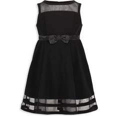 Calvin Klein Little Girl's Illusion Mesh-Hem Dress - Black