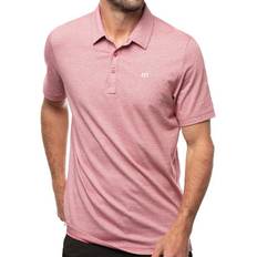 Pink - Sportswear Garment Polo Shirts Travismathew The Zinna Polo T-shirt - Heather Cardinal