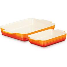 Oransje Ildfaste former Le Creuset Auflaufform Ofenform