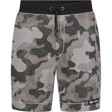 HUGO BOSS Grey Shorts HUGO BOSS Men's Logo Gear Slam Camo Shorts - NBA Generic