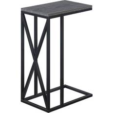Convenience Concepts Tucson C End Weathered Gray Black Small Table