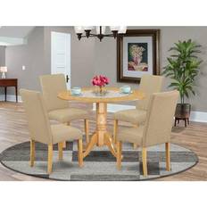 Kitchen Chairs East West Furniture DLDR5-OAK-16 Kitchen Chair