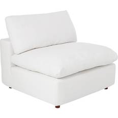 Modway White Armchairs modway Commix Collection EEI-3270-WHI Overstuffed Armless Armchair