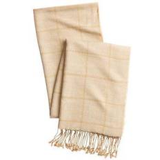 Jessica London Accessories Jessica London Long Scarf - Soft Camel Windowpane