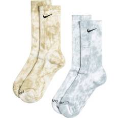 Fitness - Gelb Socken Nike Everyday Plus Cushioned Tie-Dye Crew Socks 2-pack - Multi-Colour