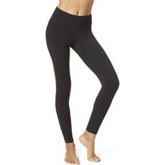 Rayon Tights & Stay-Ups Hue Ultra Leggings with Wide Waistband - Black