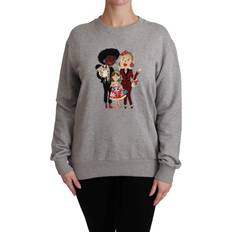 Dolce & Gabbana Gray Sweaters Dolce & Gabbana Women's Dgfamily Pullover Sweater - Grey