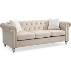 Chesterfield Sofas Glory Furniture Raisa Sofa 83" 3 Seater