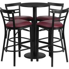 Furniture Flash Furniture RSRB1037-GG 24'' Round Bar Stool