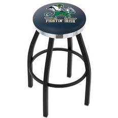 "Notre Team Black Wrinkle Bar Stool